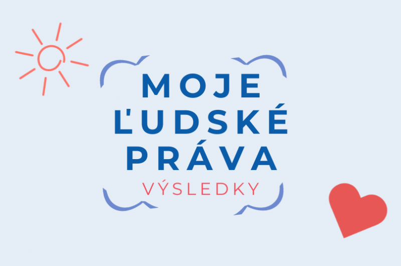Grafika s nápisom Moje ľudské práva